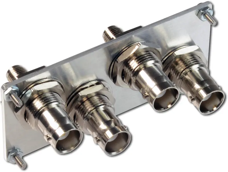 Filler Plate, With 4 Sma/Bnc Bulkhead Adapters And Mounting Hardware 1