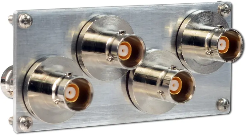 Filler Plate, With 4 Triax Bulkhead Adapters And Mounting Hardware 1