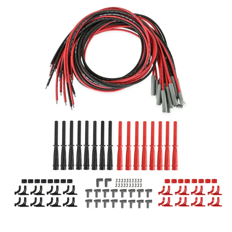 For Use On Dual Plug Hemi Engines, Red And Black Wire Set And Tubes. 1