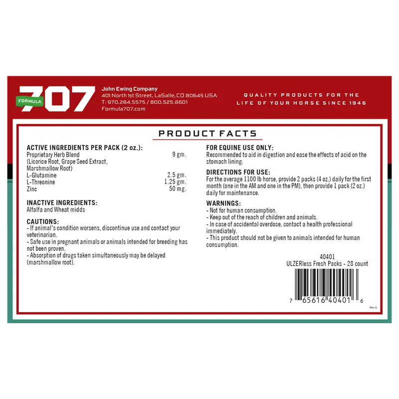Formula 707 Ulzerless® Daily Fresh Packs - 28 Packs 2