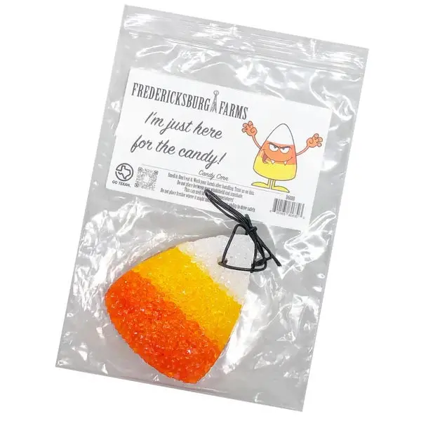 Fredericksburg Farms Orange Vanilla Candy Corn Air Freshener- Seasonal 1
