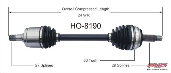Fvp 02-06 Acura Rsx Type S Driver Side Axle Cv Shaft 1