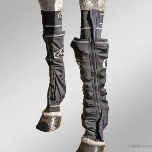 Hidez Black Compression Ice Socks- Front Pair 1