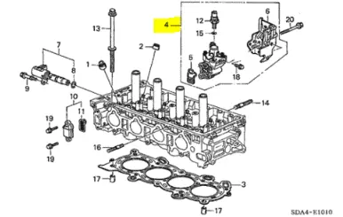 Honda/Acura 15810-Prb-A03 Vtec Spool Valve Assembly 1