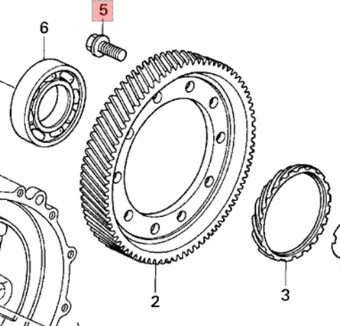 Honda Differential Ring Gear Bolt (11Mm) 90017-Ppp-000 1