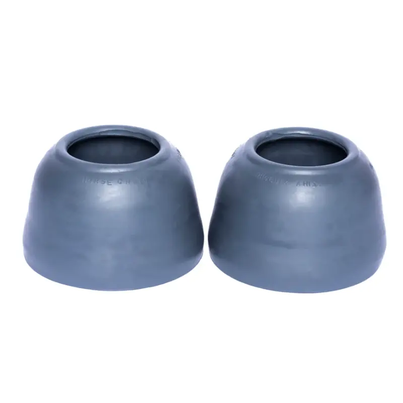 Horse-Craft Rubber Pull On Bell Boots- Pencil Grey 2