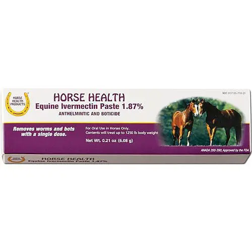 Horse Health Products Equine Ivermectin Dewormer Paste 1.87% 1