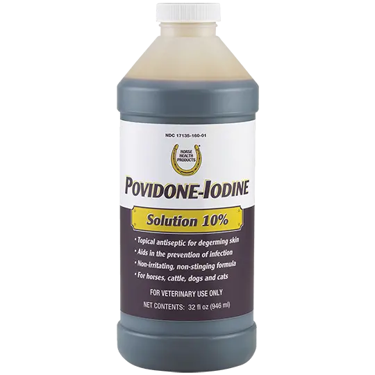 Horse Health Products Povidone-Iodine Solution 10%- 32Oz. 1
