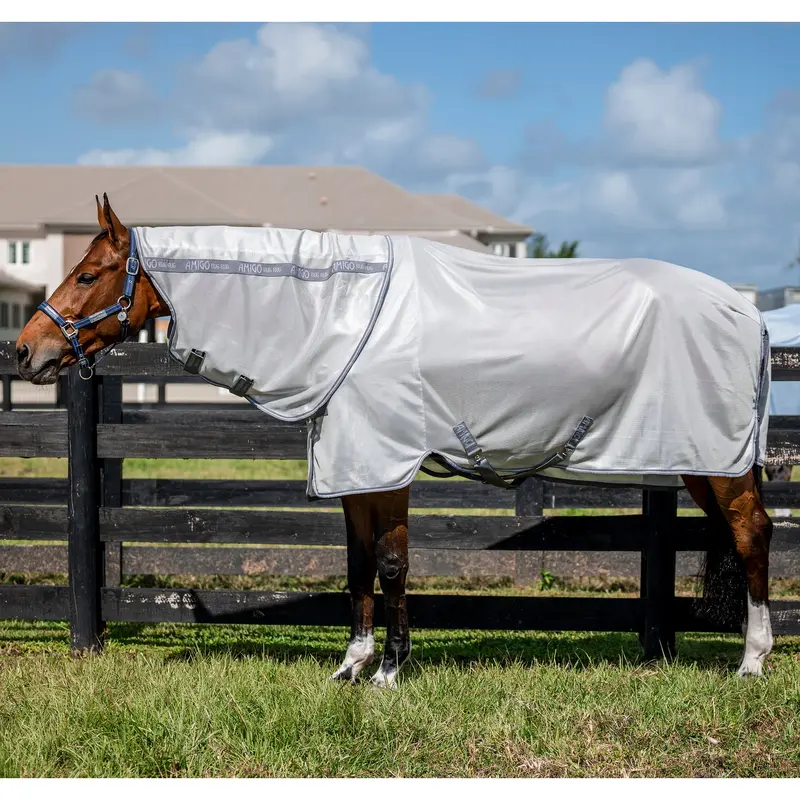 Horseware Amigo Bug Rug Plus Fly Sheet- Silver/Titanium Grey/Silver 1