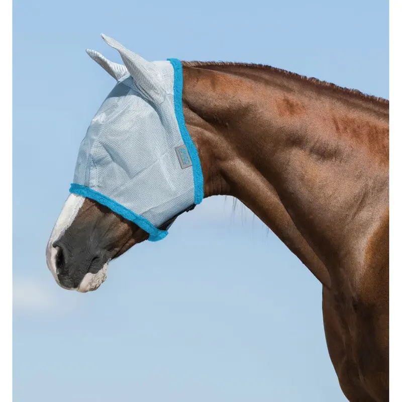 Horseware Amigo Fly Mask With Ears- Baby Blue/Electric Blue 1