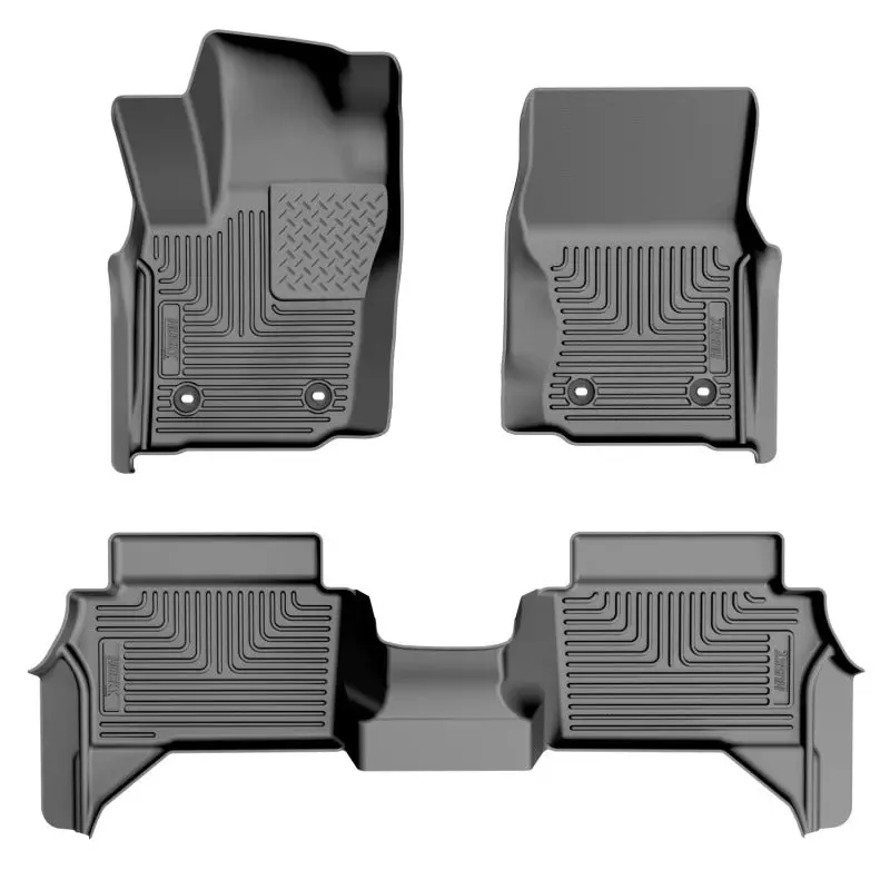 Husky Liners 24-25 Toyota Tacoma Hybrid Weatherbeater Front & 2Nd Seat Floor Liners - Black 1