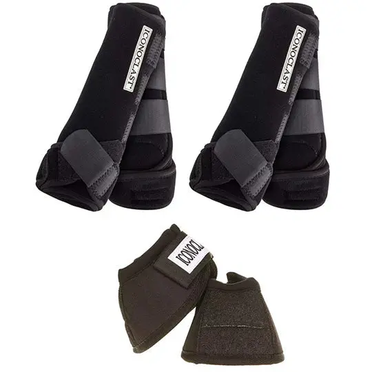 Iconoclast Complete Front, Hind And Bell Boot Combo Pack- Black 1