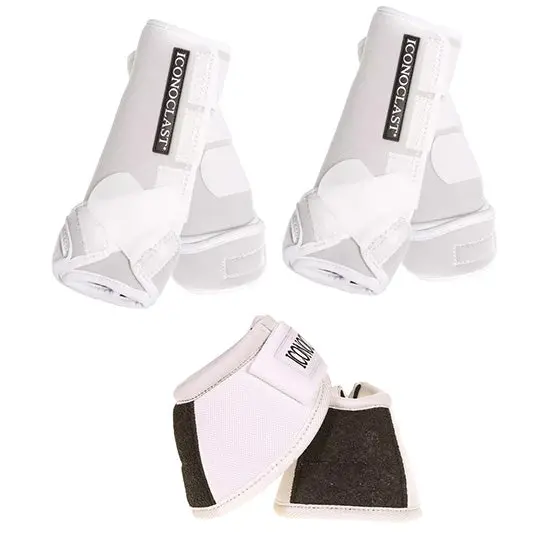Iconoclast Complete Front, Hind And Bell Boot Combo Pack- White 1