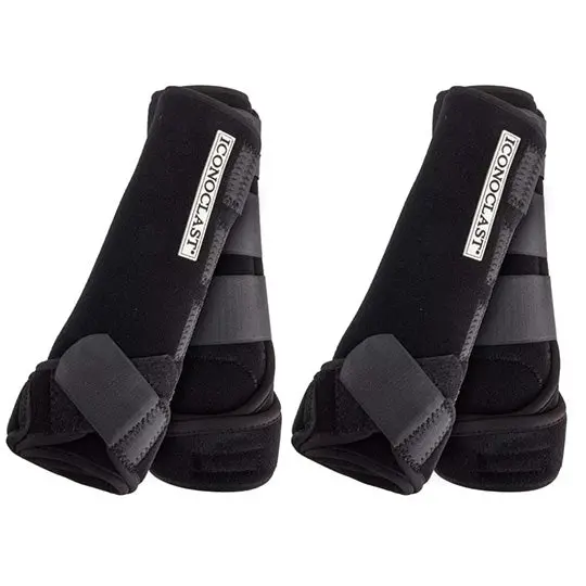 Iconoclast Front And Hind Orthopedic Boot Combo Pack- Black 1