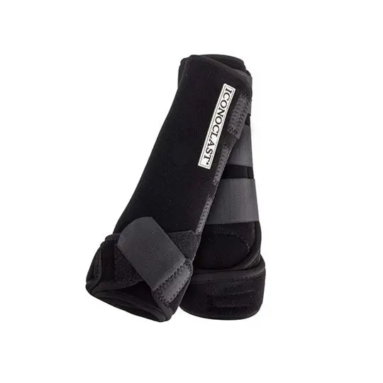 Iconoclast Front Orthopedic Support Boots- Black 1