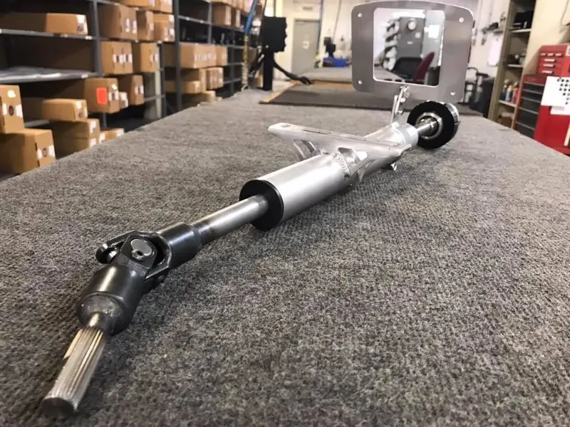 Ididit Steering Pro-Fab - Steering Column Straight Civic / Crx Sportsman Race - Raw 1