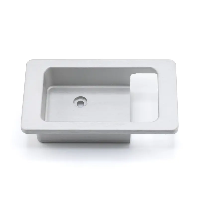 Interior Door Latch Escutcheon - Rh - Satin Silver 1
