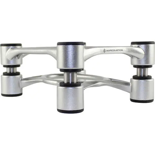 Isoacoustics Aperta 200 Monitor Aluminum Speaker Isolation Stands - Silver - Pair 1