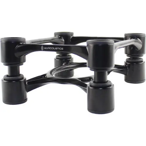Isoacoustics Aperta Monitor Aluminum Speaker Isolation Stands - Black - Pair 1