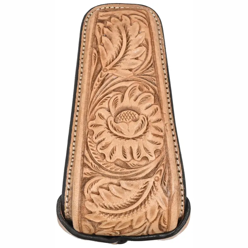 Jerry Beagley 4" Floral Tooled Roper Stirrups 2