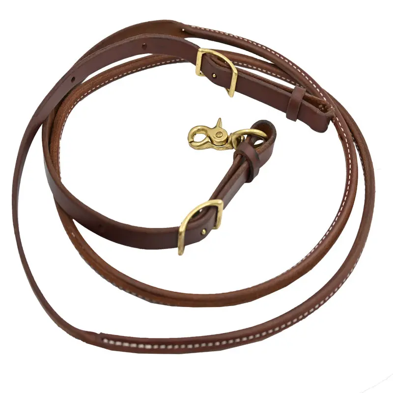 Jerry Beagley Hot Oil Harness Leather Round Roping Rein 1