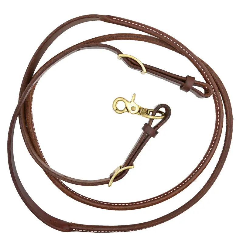 Jerry Beagley Hot Oil Harness Leather Round Roping Rein 2