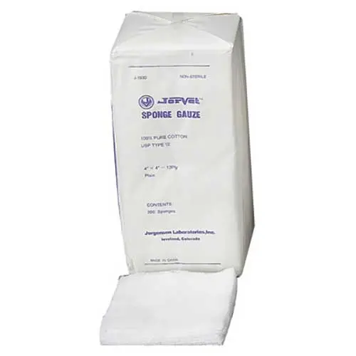 Jorvet Sponge Gauze 4X4 Squares 1