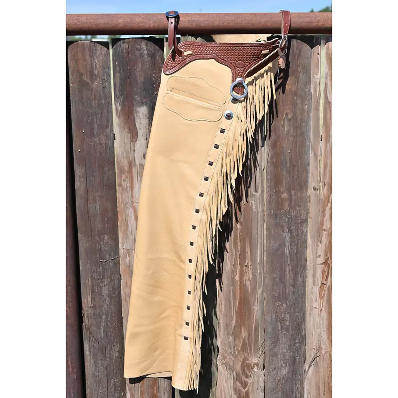 K Bar J Leather Co. Unisex Bucktan Smoothout Versatility Chaps 1