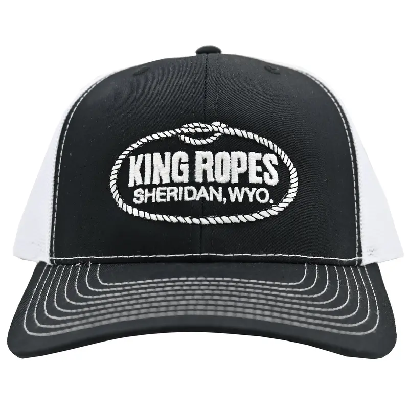 King Ropes Black And White Mesh Snapback Cap 2