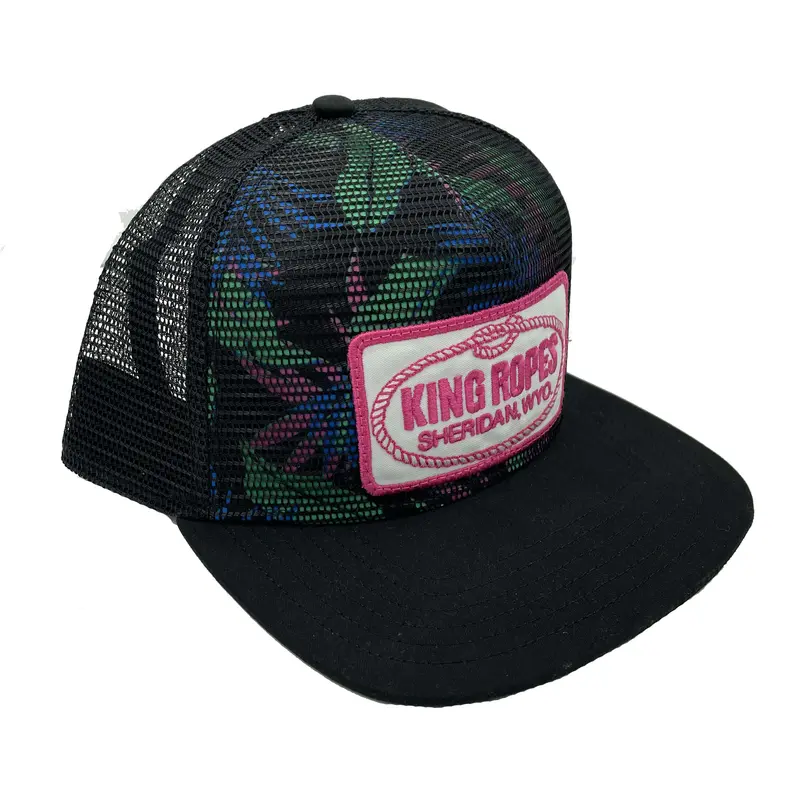 King Ropes Floral Mesh Flatbill Cap 1