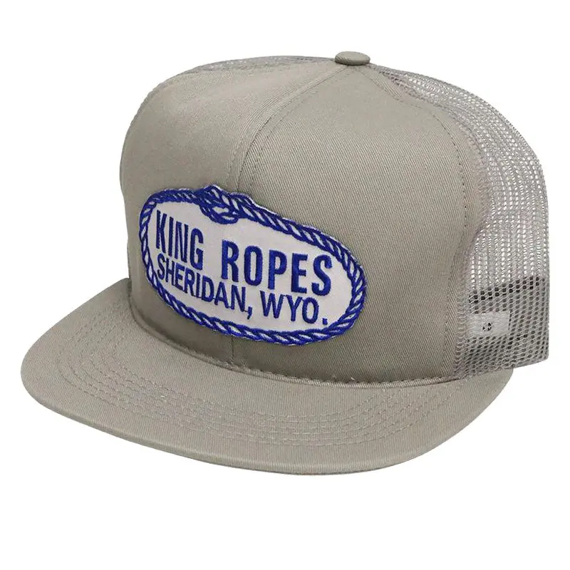 King Ropes Grey Mesh Trucker Cap 1