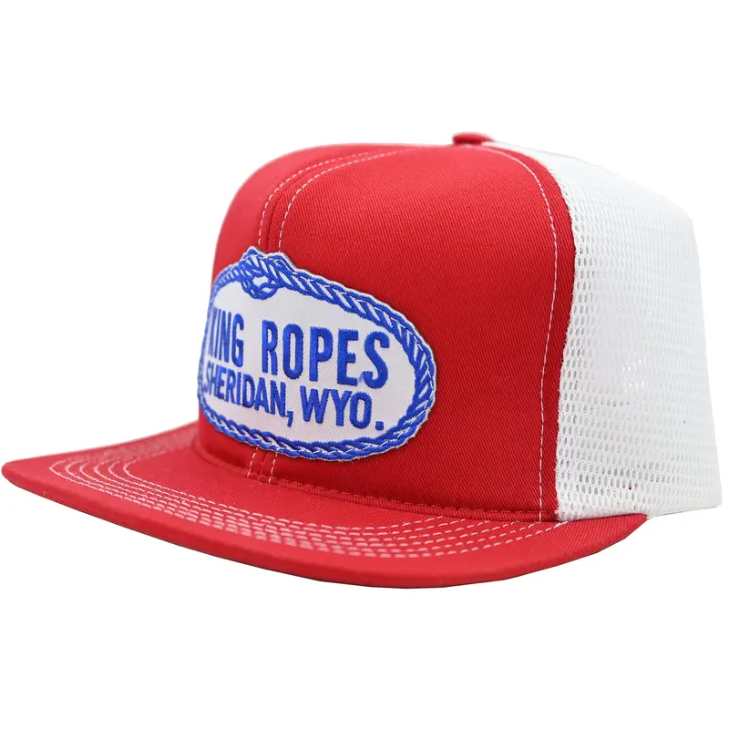 King Ropes Red And White Mesh Trucker Cap 1
