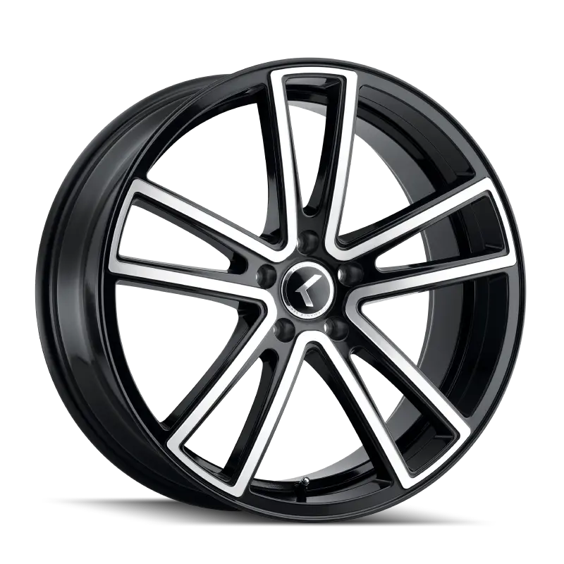 Kraze Kr190 Lusso 20X8.5 / 5X115 Bp / 38Mm Offset / 72.62Mm Hub Gloss Black Machined Wheel 1