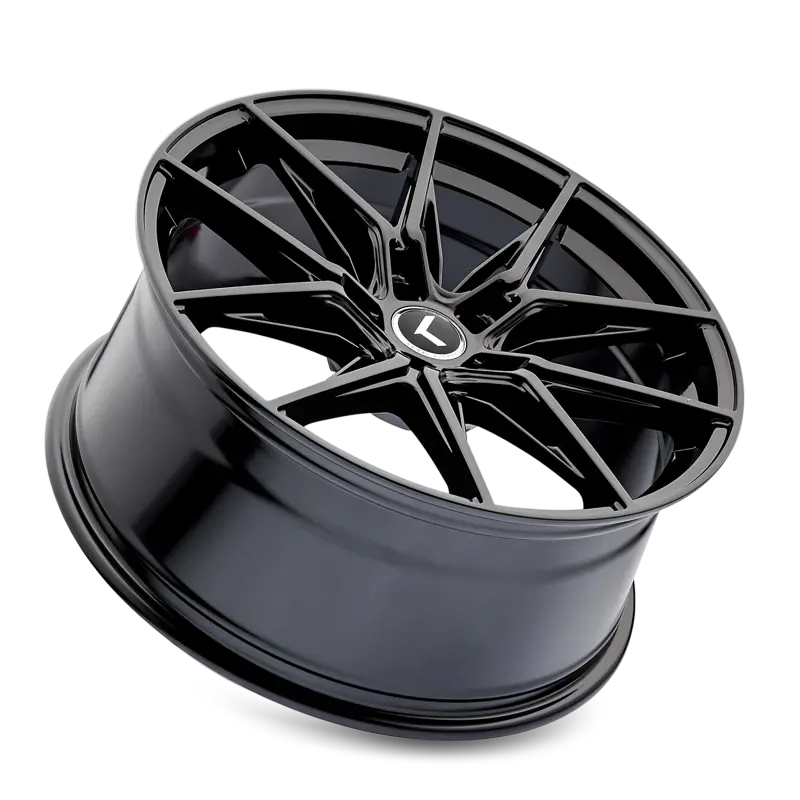 Kraze Kr196 Evolve 18X8.5 / 5X112 Bp / 40Mm Offset / 66.56Mm Hub Gloss Black Wheel 1