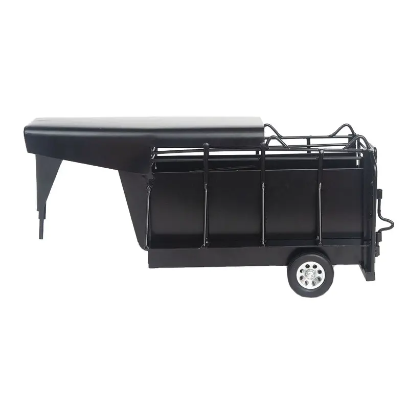 Little Buster Toys Black Half Top Gooseneck Trailer 1