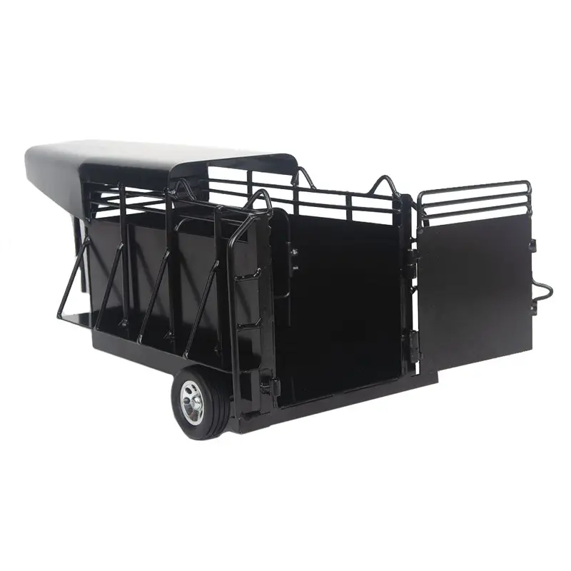 Little Buster Toys Black Half Top Gooseneck Trailer 2