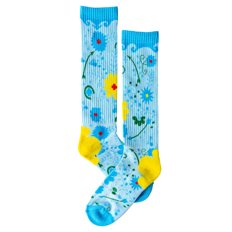 Lucky Chuck Cowgirl Buckaroo Western Performance Socks 1