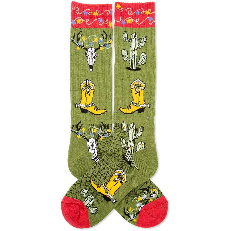 Lucky Chuck Get A Little Western Holiday Western Performance Socks 1