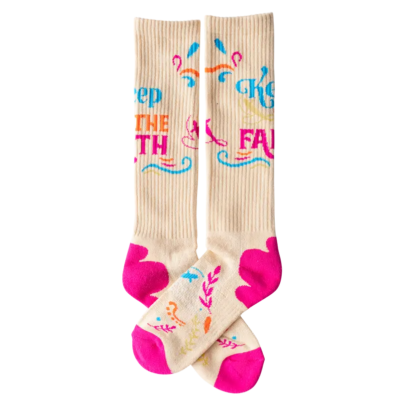 Lucky Chuck Keep The Faith Western Performance Socks 1
