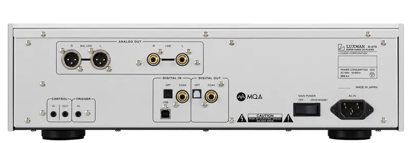 Luxman D-07X Cd/Sacd Dac/Transport Digital Player With Mqa 2
