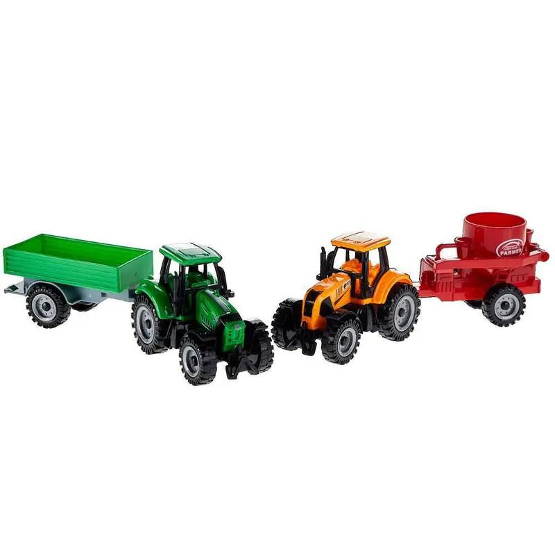 M & F Western Bigtime Barnyard Assorted Tractors With Trailers 2