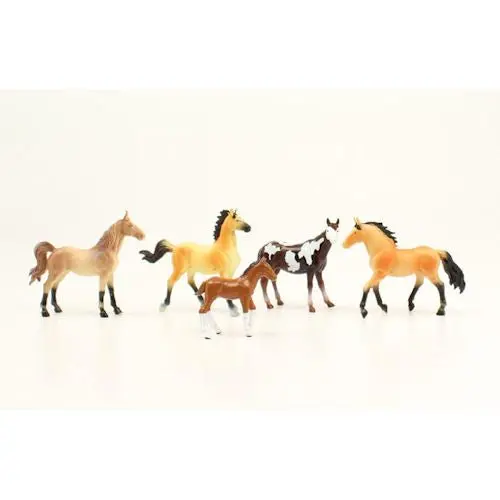 M & F Western Five Horse Figure Set 1