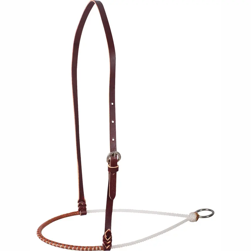 Martin Saddlery 3/16" Leather Covered Single Rope Tiedown Noseband 1