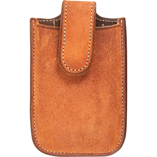 Martin Saddlery Chestnut Leather Roughout Iphone Holder 1