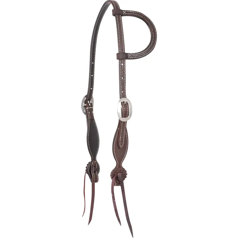 Martin Saddlery Chocolate Roughout Slip Ear Headstall 1