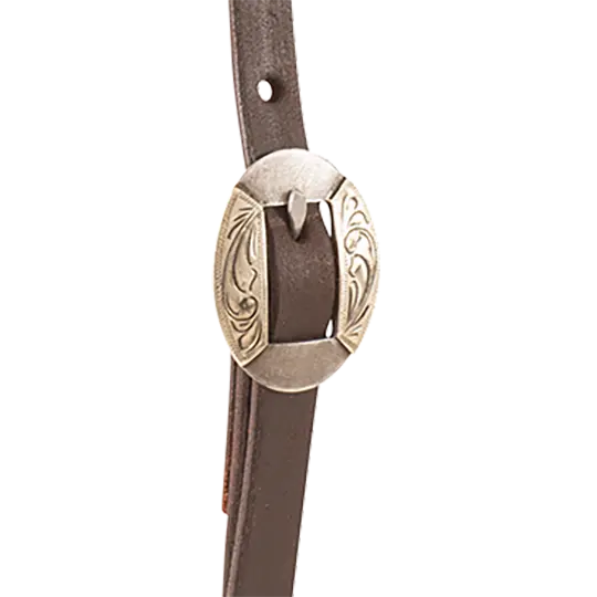 Martin Saddlery Chocolate Split Ear Headstall With Canyon Buckle 2