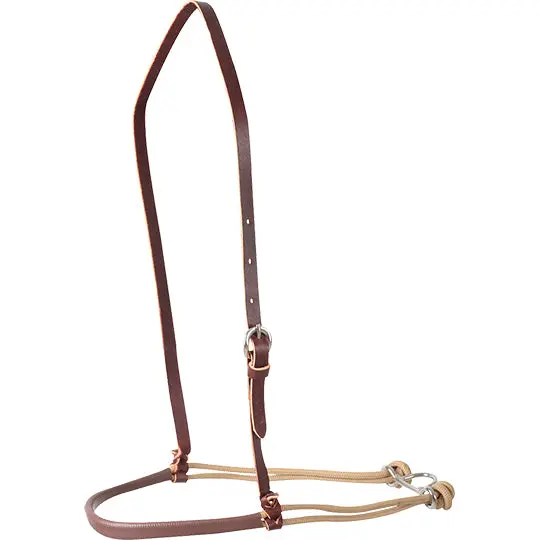 Martin Saddlery Double Tan Nylon Rope Tiedown Noseband With Brown Shrink Wrap 1