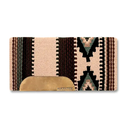 Mayatex Inc. 36"X34" Cowtown Tan And Sage Show Saddle Blanket 1