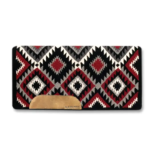 Mayatex Inc. 40"X34" Cactus Flower Show Saddle Blanket- Black/Red 2
