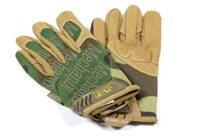 Mech Glove Woodland Camo Large 1